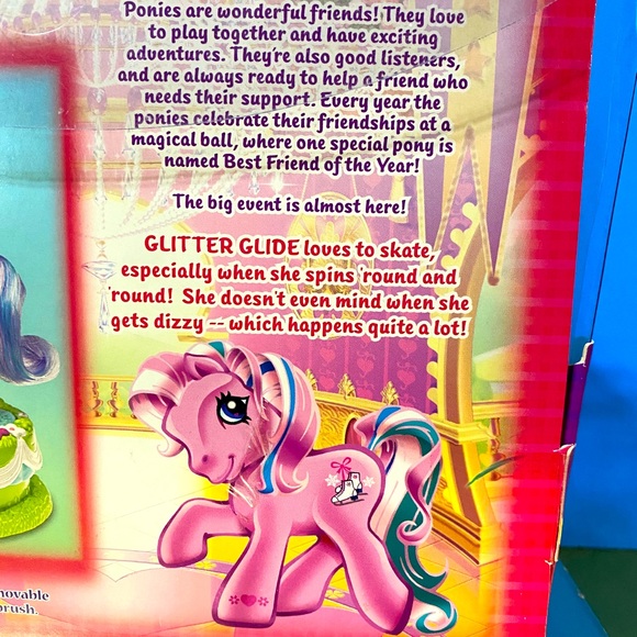MY LITTLE PONY G3 2004 FRIENDSHIP BALL ICE DANCING w/GLITTER GLIDE ACTION NWT - Picture 15 of 16